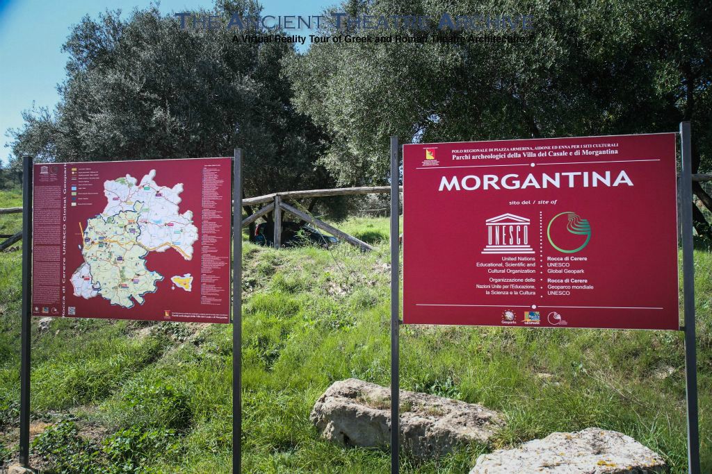 Morgantina Archeological Site Signage